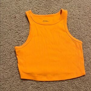Wild Fable Orange Ribbed Tank Top